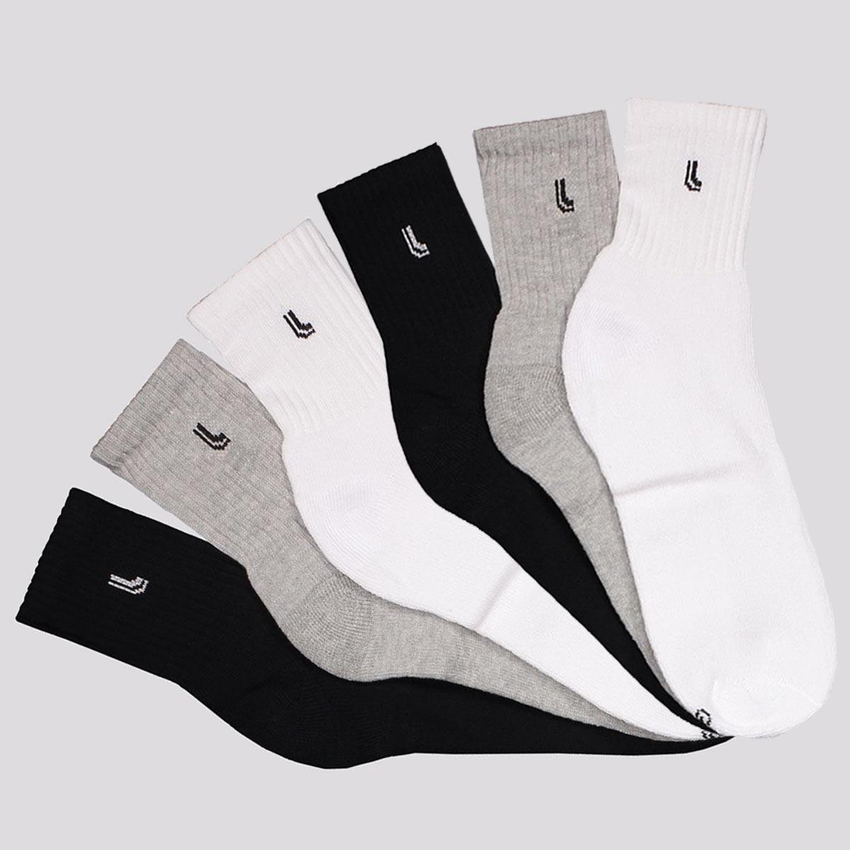 Kit Meia Lupo Sport Walk Cano Médio 6 Pares Menor preço em Kit Meia Lupo Sport Walk Cano Médio 6 Pares