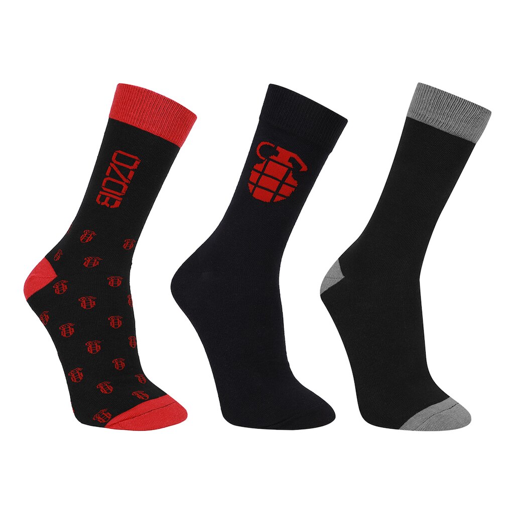 Kit Meia NerdStore - Ozob - Jovem Nerd - Cano longo - 3 pares