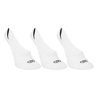 Kit Meia Olympikus Cano Invisível Ultra c/ 3 Pares Feminina - Feminino