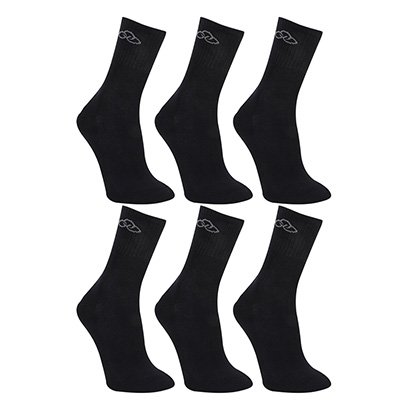 Kit Meia Olympikus Cano Médio C/ 6 Pares Masculina - Masculino