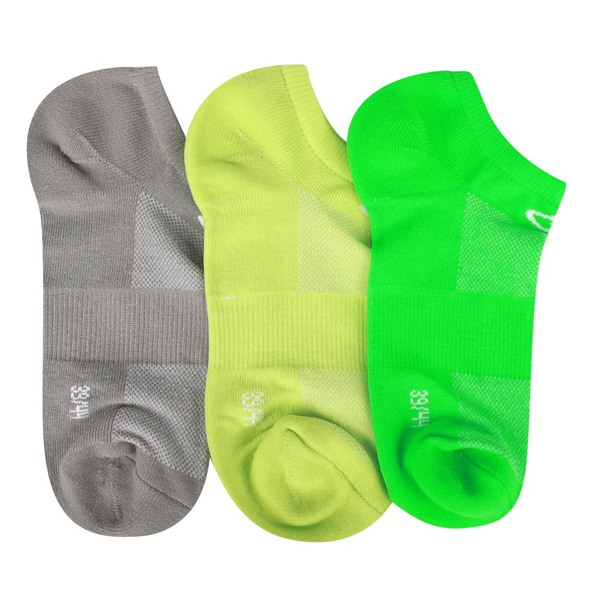Kit Meia Olympikus Neon 3 Pares Masculino - 4