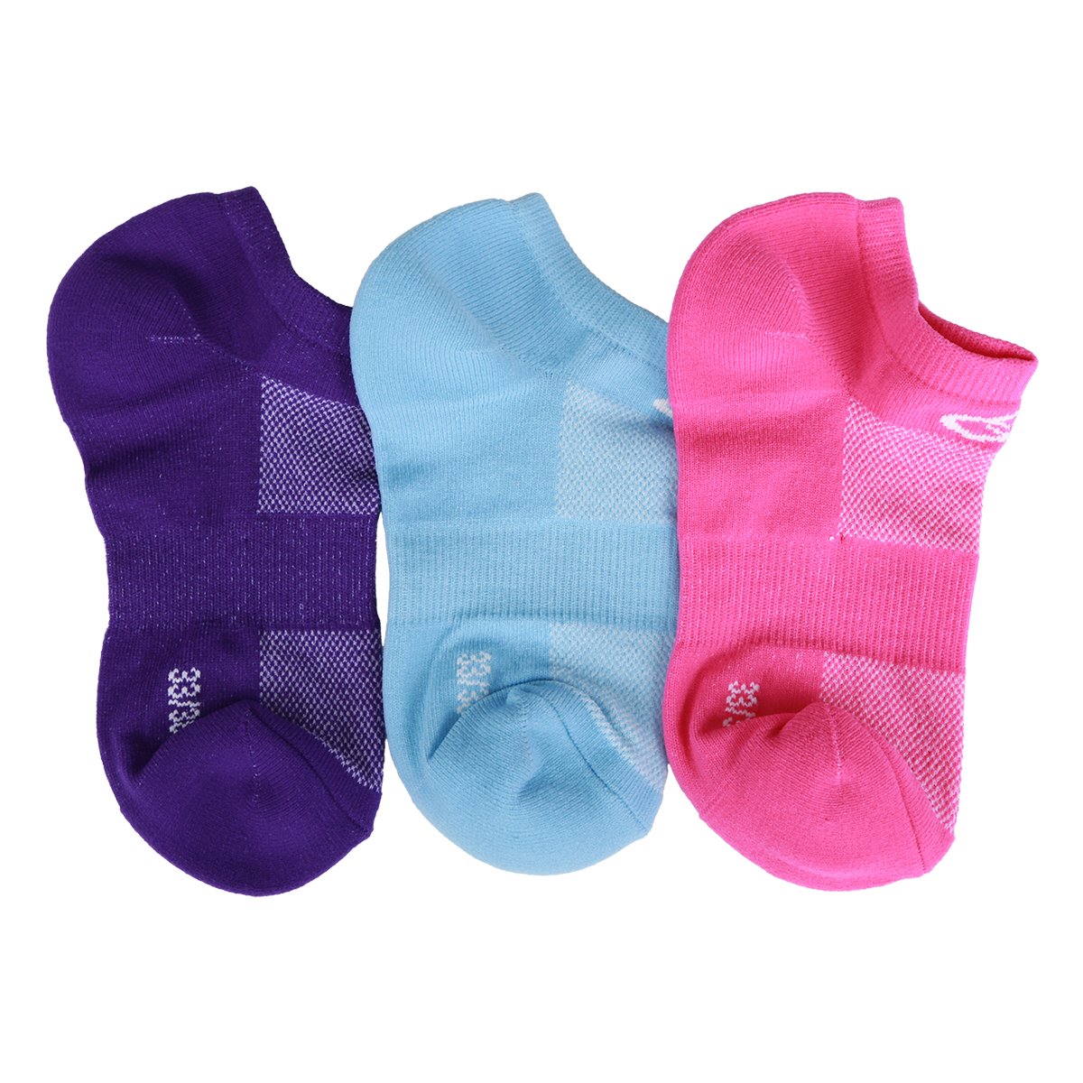 Kit Meia Olympikus Sem Cano Neon 3 Pares Feminino - 4