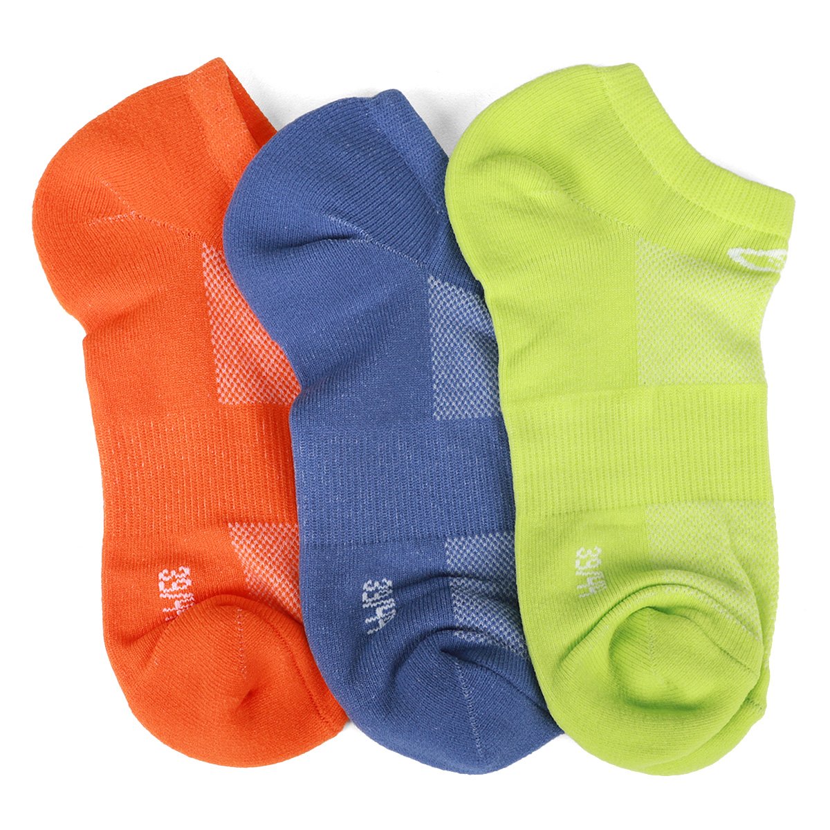 Kit Meia Olympikus Sem Cano Neon 3 Pares Feminino - 4