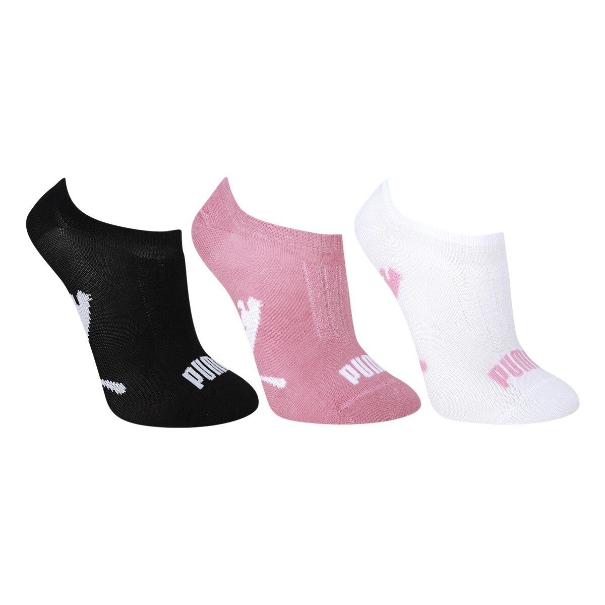 Kit Meia Puma Invisível Esportiva 3 Pares Feminina