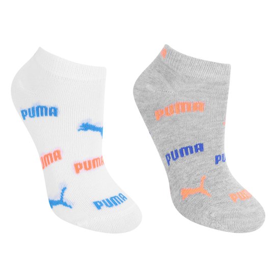 Kit Meia Sapatilha Infantil Puma Menino 2 Pares - Cinza+Branco é ruim? Kit Meia Sapatilha Infantil Puma Menino 2 Pares - Cinza+Branco é boa?