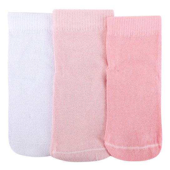 Kit Meia Soquete Bebê Cia da Meia Estampada Menina 3 Pares - Rosa+Branco é ruim? Kit Meia Soquete Bebê Cia da Meia Estampada Menina 3 Pares - Rosa+Branco é boa?