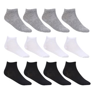 Kit Meia Trifil Cano Curto KU Básica 12 Pares Masculina