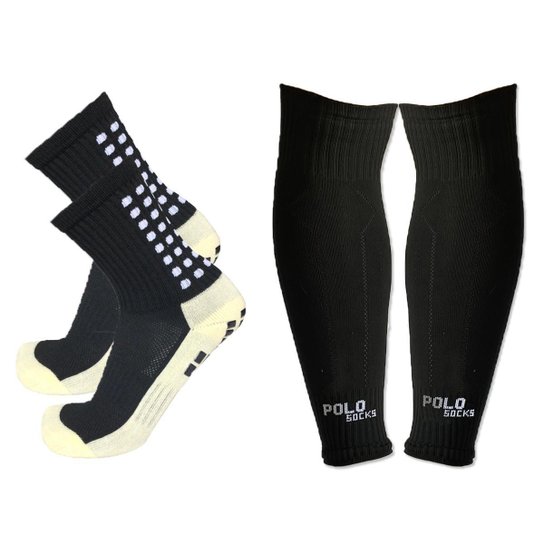 Kit Meia Trusox e Canelito Polo Socks Pro - Preto Menor preço em Kit Meia Trusox e Canelito Polo Socks Pro - Preto