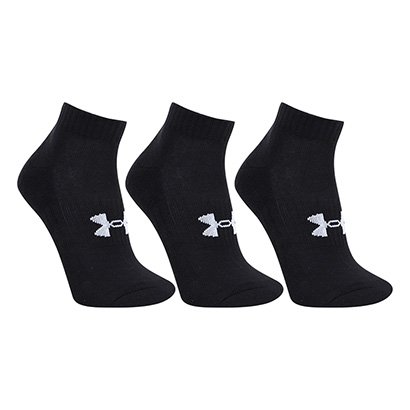 Kit Meia Under Armour Cano Curto C/ 3 Pares - Unissex