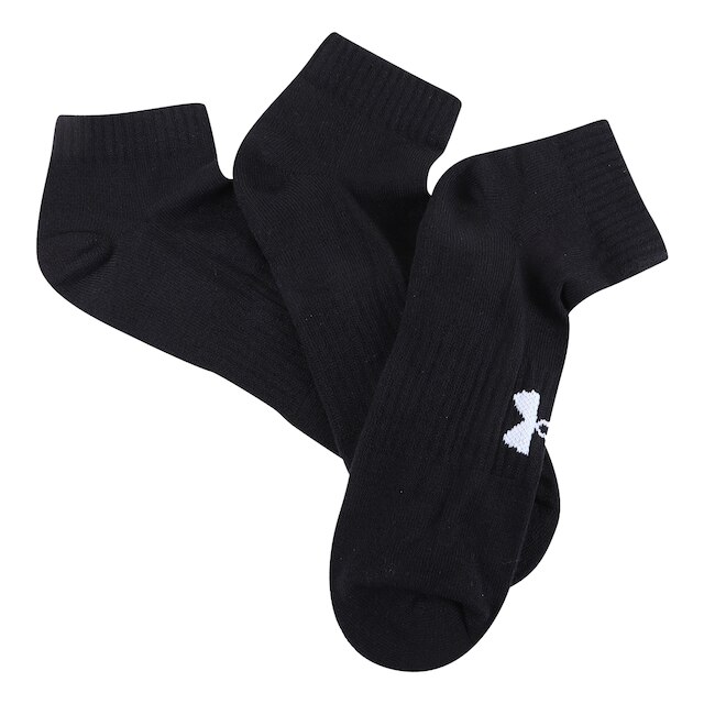 Kit Meia Under Armour Cano Curto C/ 3 Pares