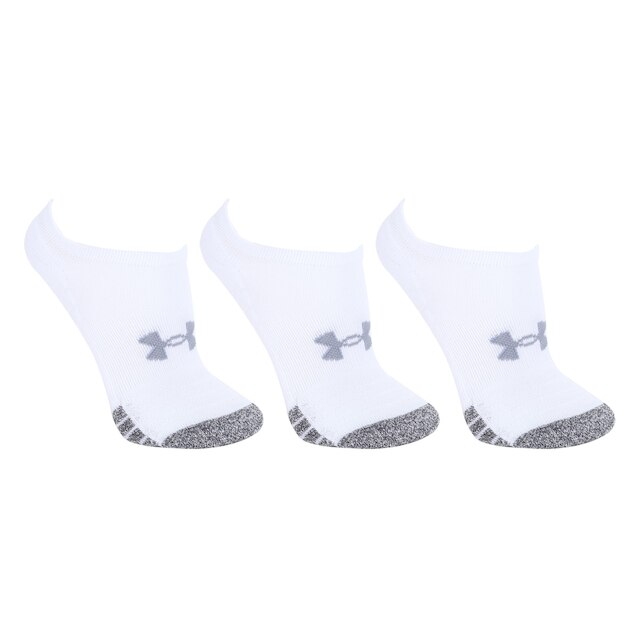 Kit Meia Under Armour Sem Cano Heatgear C/ 3 Pares - Branco+prata é boa?