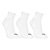 Kit Meias Cano Médio Mizuno Basic C/ 6 Pares - Branco+Preto