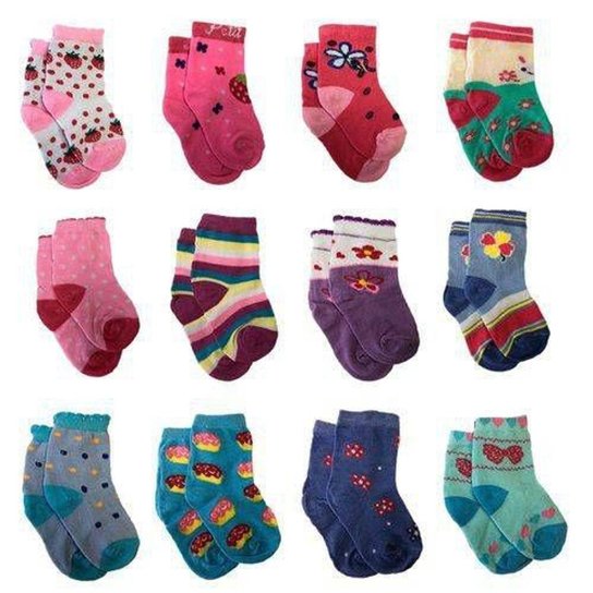 Kit Meias Infantil DCP Kids Feminina 12 Pares - Rosa Menor preço em Kit Meias Infantil DCP Kids Feminina 12 Pares - Rosa