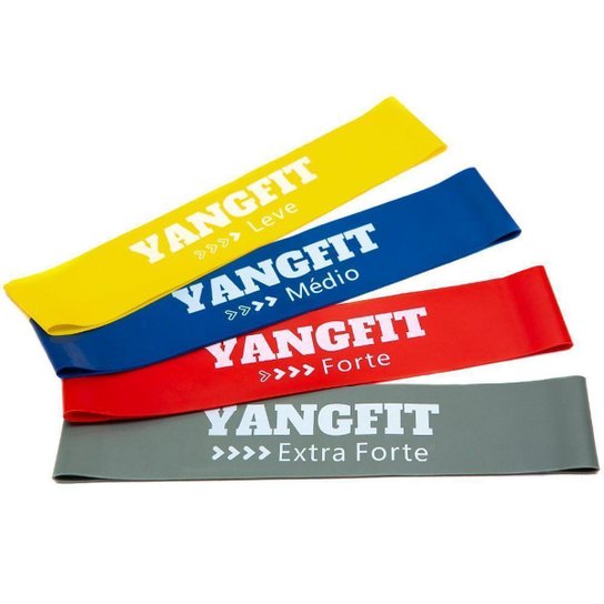 Kit Mini Band Faixa Elástica Circular 4 Intensidades Yangfit - Vermelho+Amarelo é ruim? Kit Mini Band Faixa Elástica Circular 4 Intensidades Yangfit - Vermelho+Amarelo é boa?