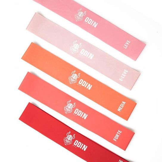Kit Mini Band Faixa Elastica com 5 Intensidades - Odin Fit - Rosa é ruim? Kit Mini Band Faixa Elastica com 5 Intensidades - Odin Fit - Rosa é boa?