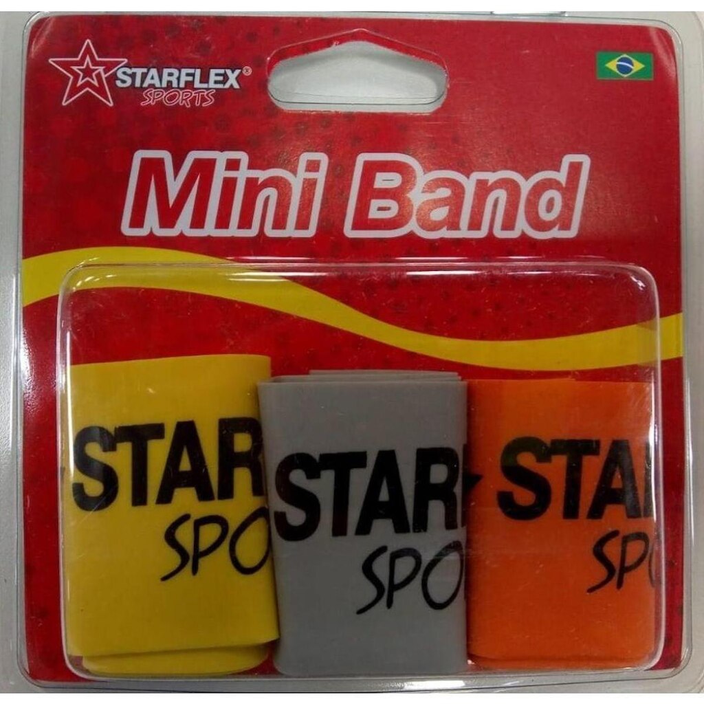 Kit Mini Bandagem Níveis Fraco Médio Forte Starflex 3 Un