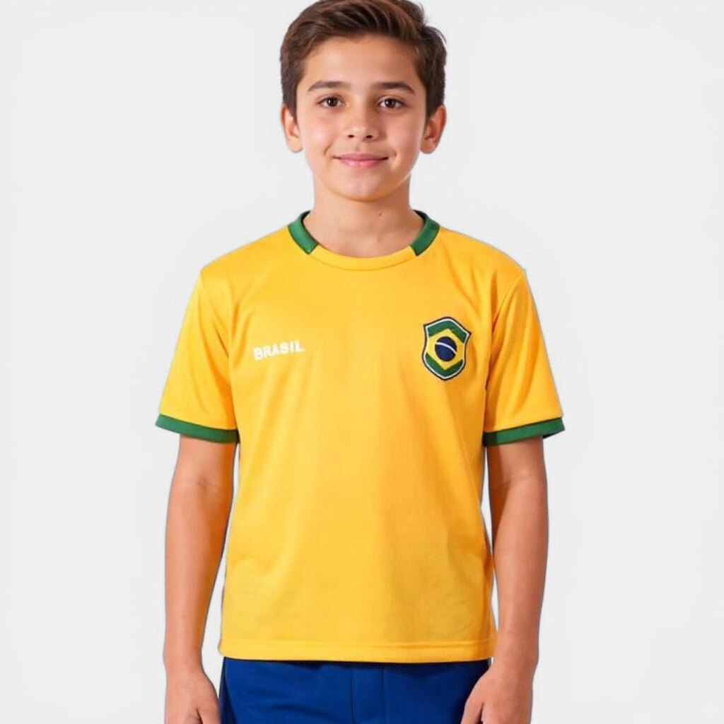 Kit Mini Craque Brasil Infantil - Amarelo e Azul - 8