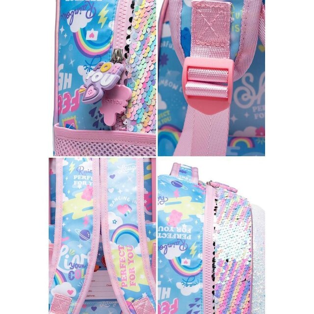 Kit Mochila Bolsa De Rodinhas Infantil Com Estojo e Lancheira Térmica Escolar Reforçada 19 litros