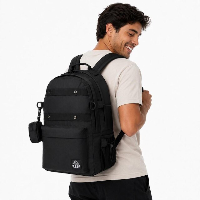 Kit Mochila Casual Shoulder Bag Porta Moedas Reef Resistente