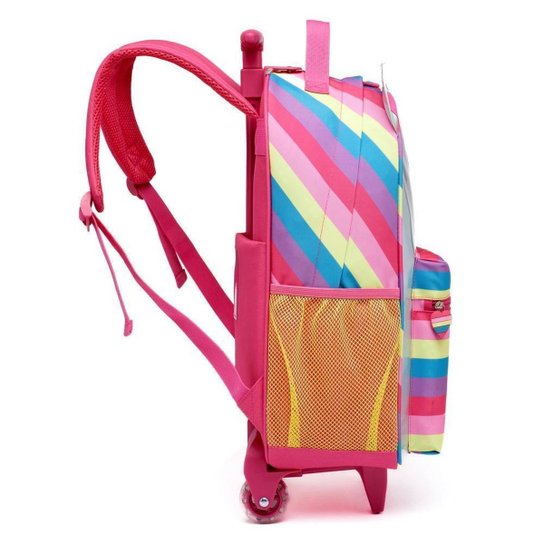 Kit Mochila de Rodinha Guelph Escolar Infantil Estojo Lancheira Térmica