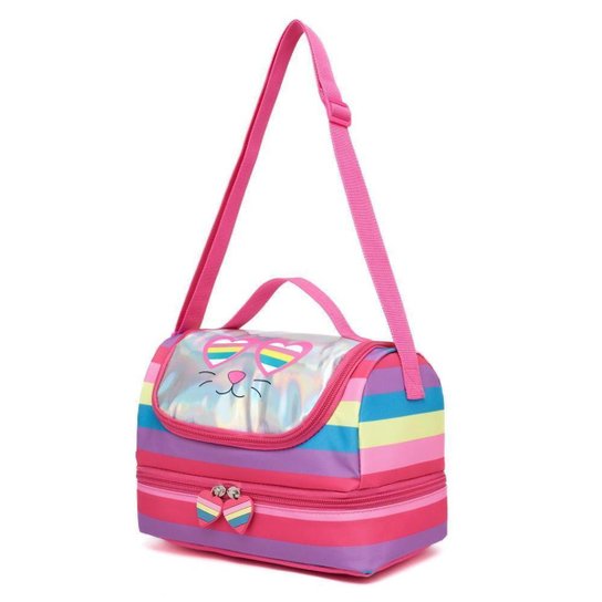 Kit Mochila de Rodinha Guelph Escolar Infantil Estojo Lancheira Térmica