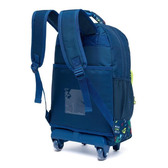 Kit Mochila De Rodinha Infantil Dinossauro Lancheira Térmica Estojo Escolar  Spector