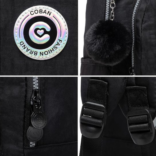 Kit Mochila De Rodinha Juvenil Reforçada Lancheira Estojo Moderna