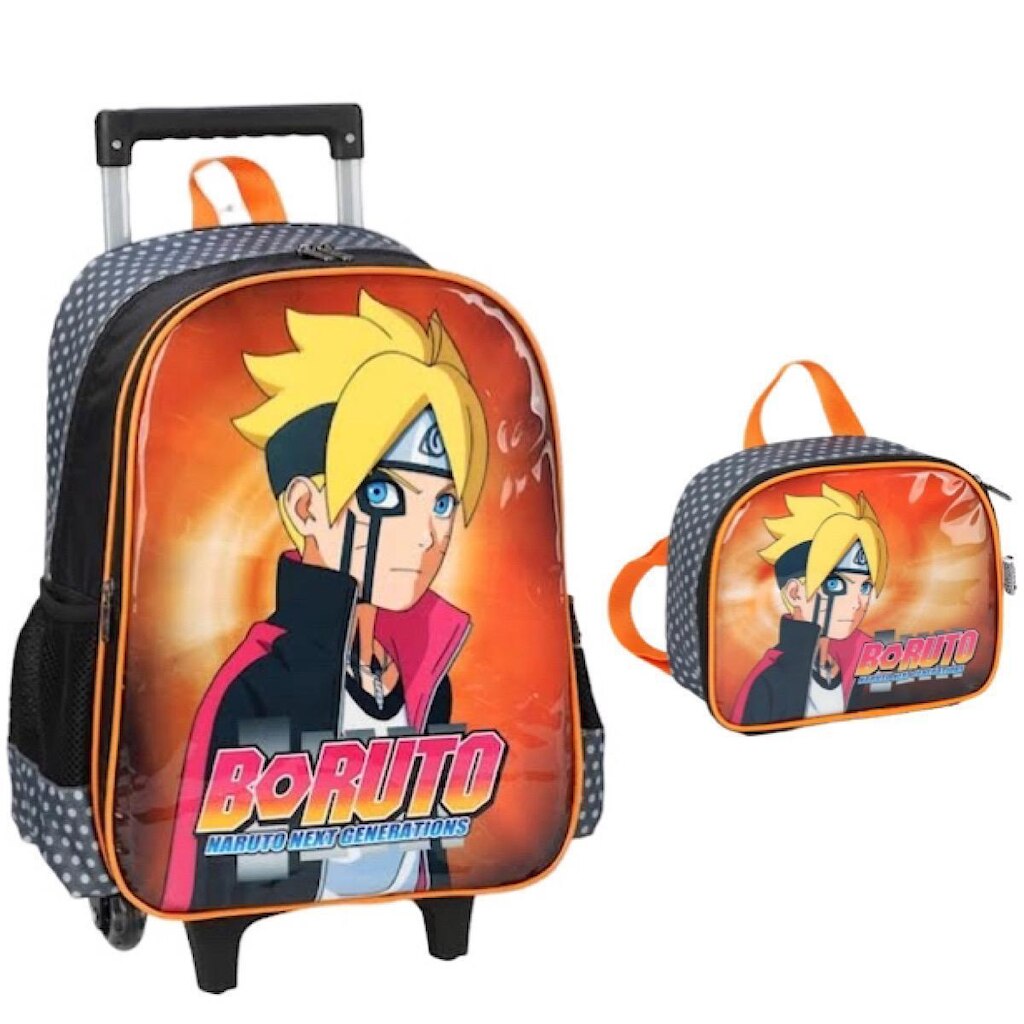 Kit Mochila de Rodinha + Lanch Luxcel Boruto 39612