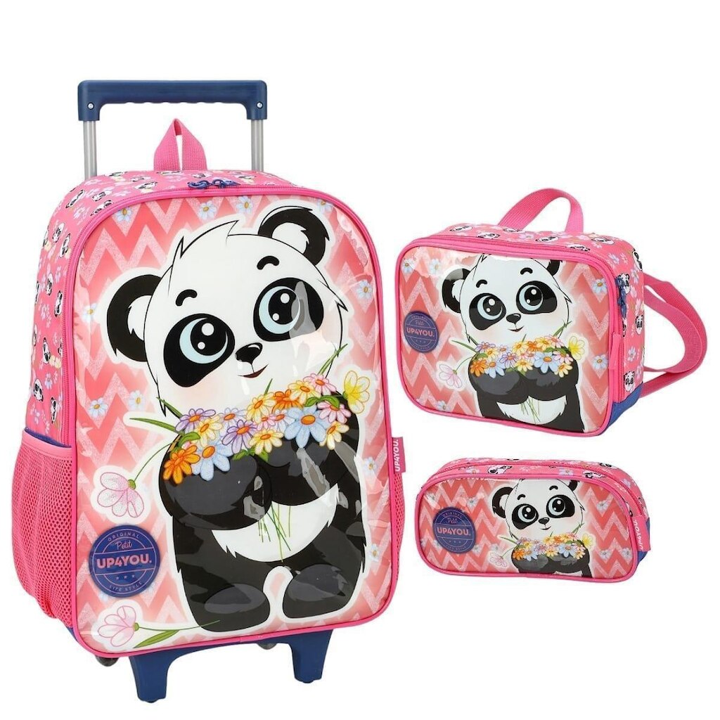 Kit Mochila de Rodinha Luxcel Panda Up4you - 39362