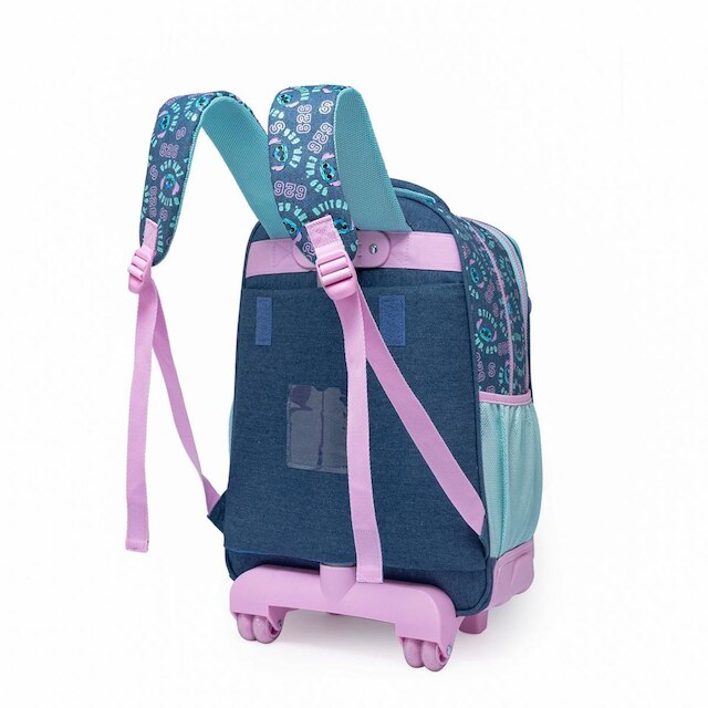 Kit Mochila de Rodinhas Stitch Infantil Escolar Lancheira e Estojo ...
