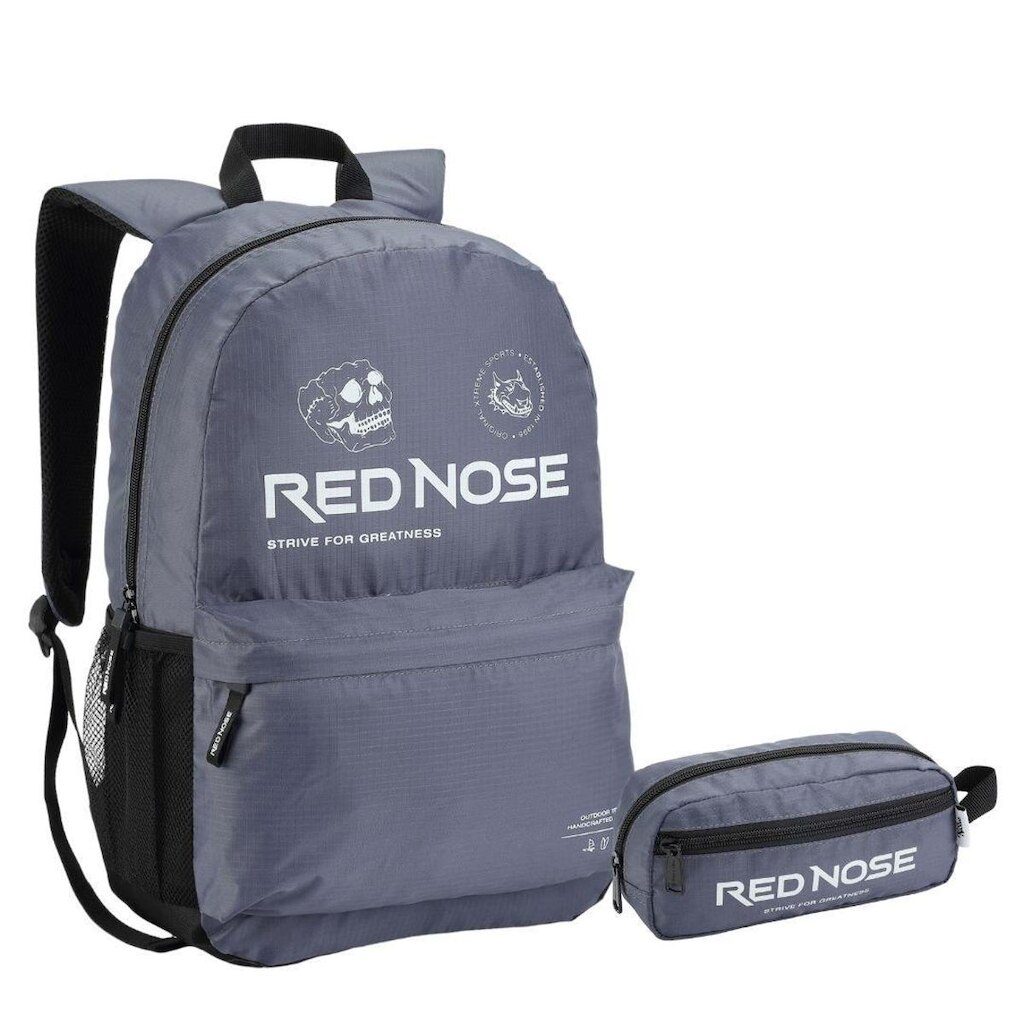 Kit Mochila e Estojo Masculina Escolar Red Nose