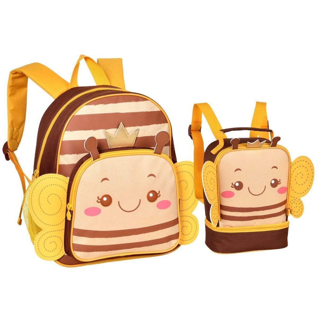 Kit Mochila e Lancheira de Creche Infantil Pets