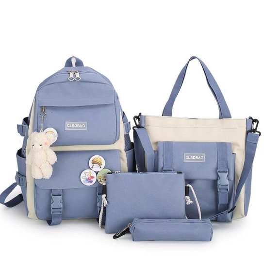 KIT MOCHILA ESCOLAR ESTOJO BOLSA TIRACOLO BOLSA DE MÃO LOAD BAGS