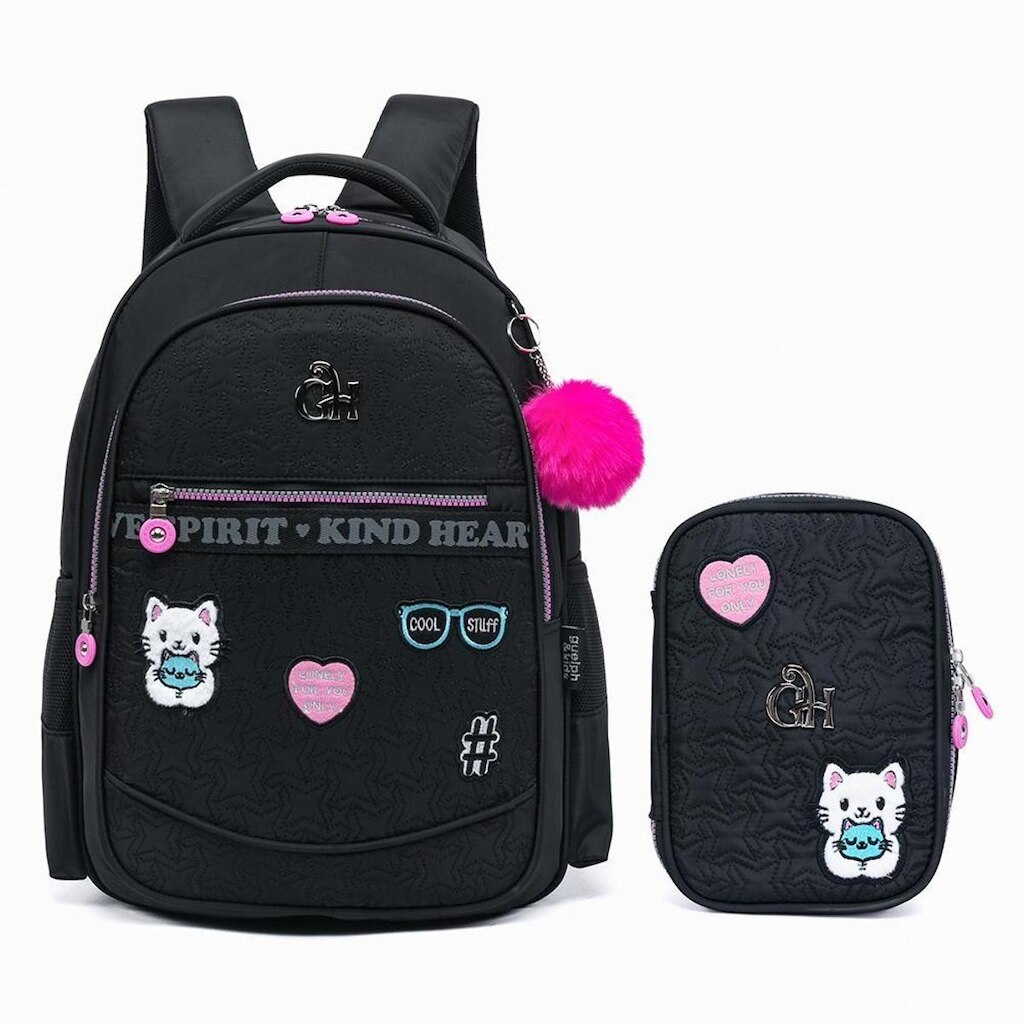 Kit Mochila Escolar Estojo Guelph Resistente Faculdade Reforçada