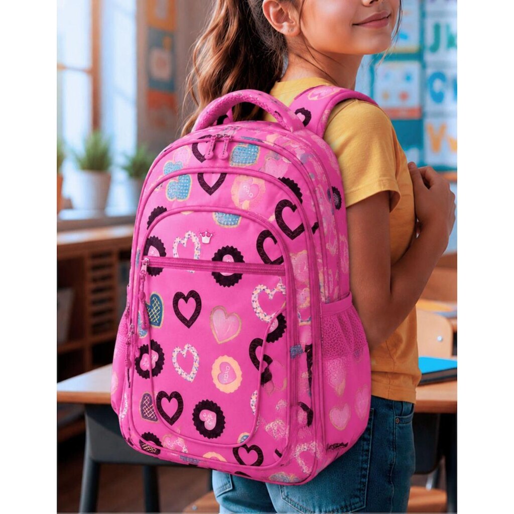 Kit Mochila Escolar Juvenil Grande + Bolsa Térmica Escolar Prática