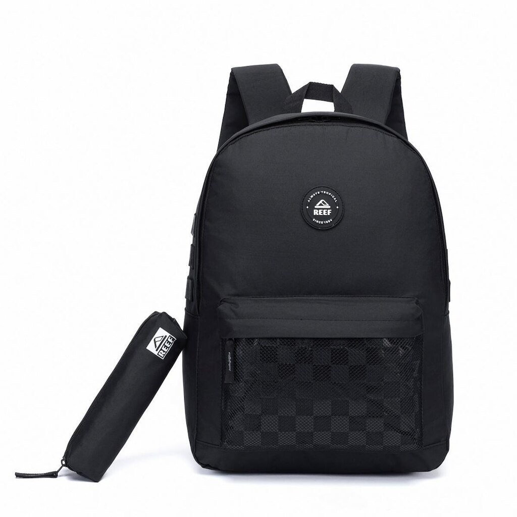 Kit Mochila Estojo Escolar Faculdade Reef Resistente
