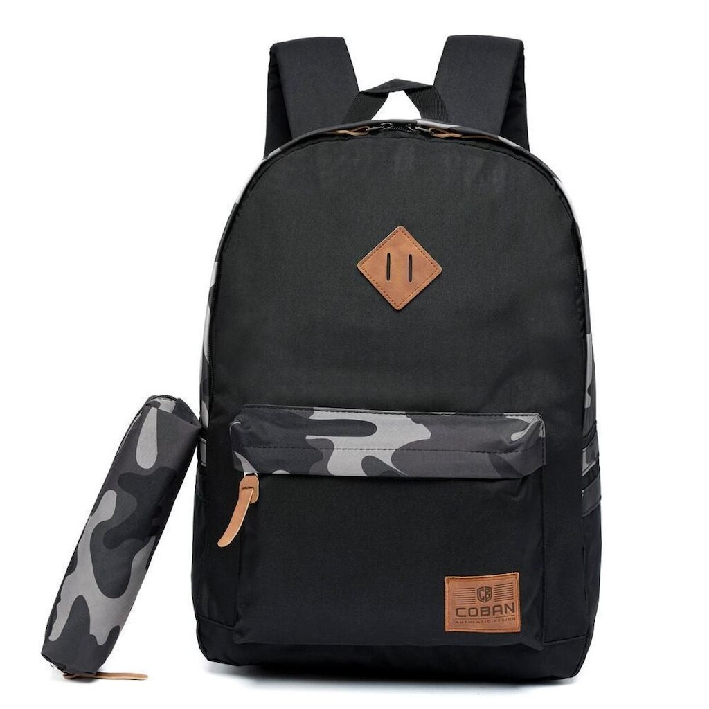 Kit Mochila Estojo Feminina Faculdade Escolar Coban 17 Litros