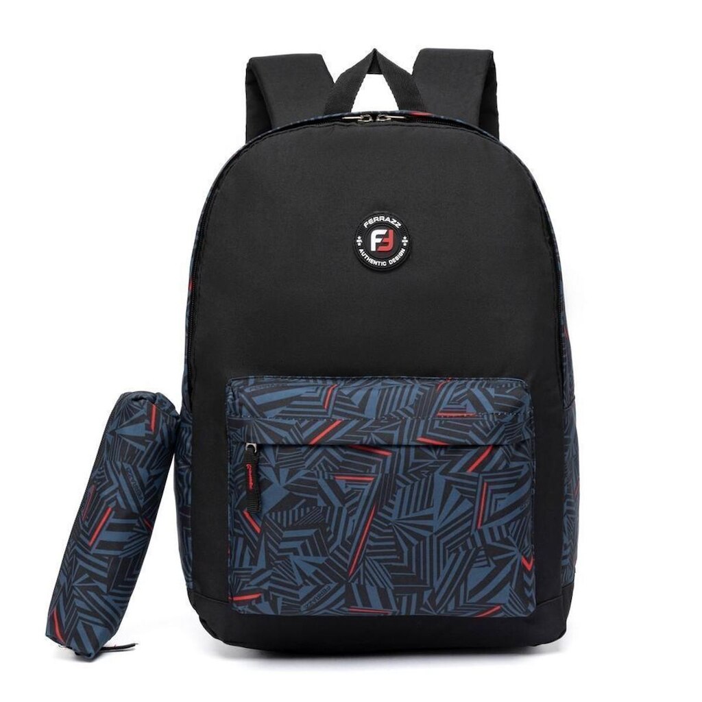 Kit Mochila Estojo Ferrazzi Estampa Masculina