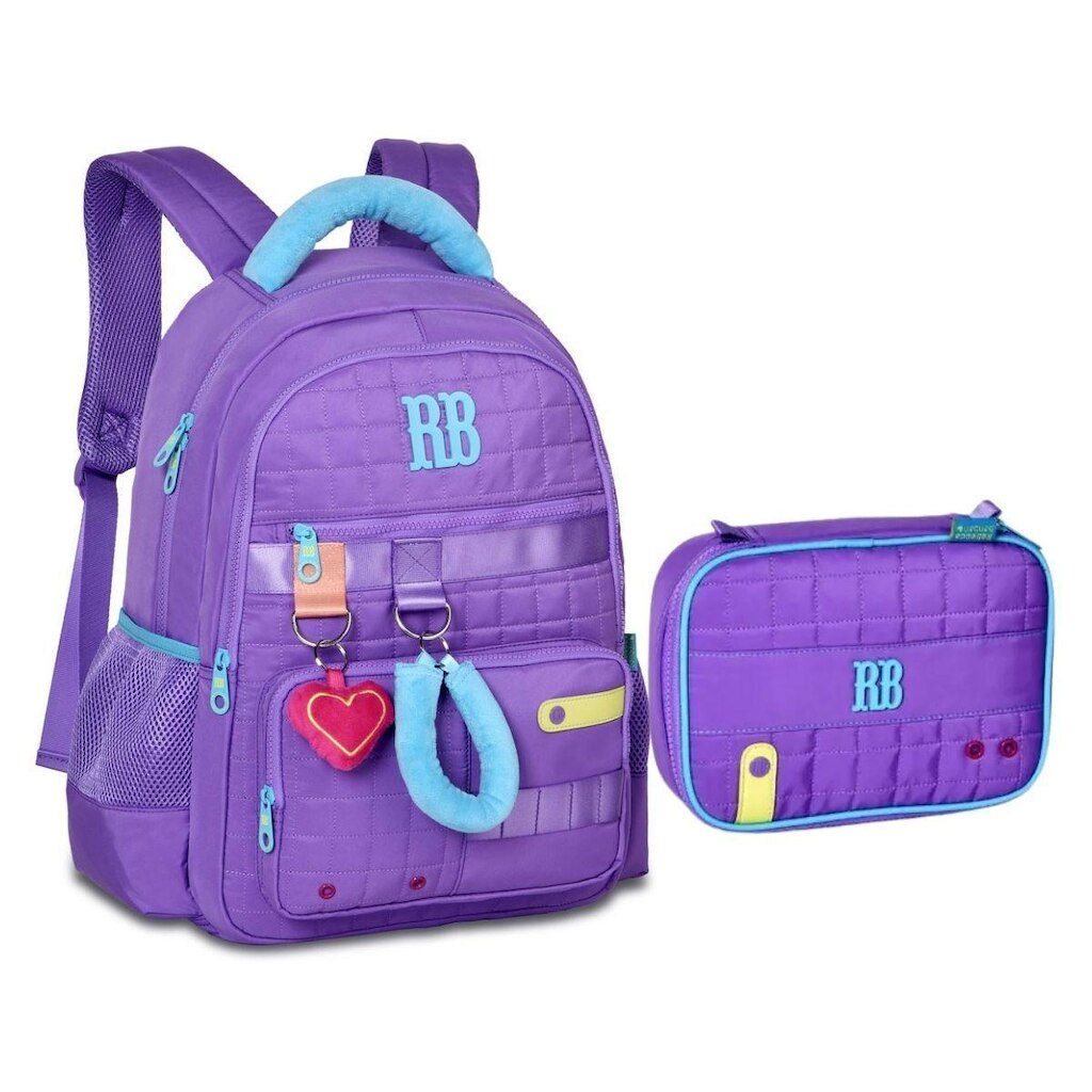 Kit Mochila Estojo Original em Matelassê Rebecca Bonbon