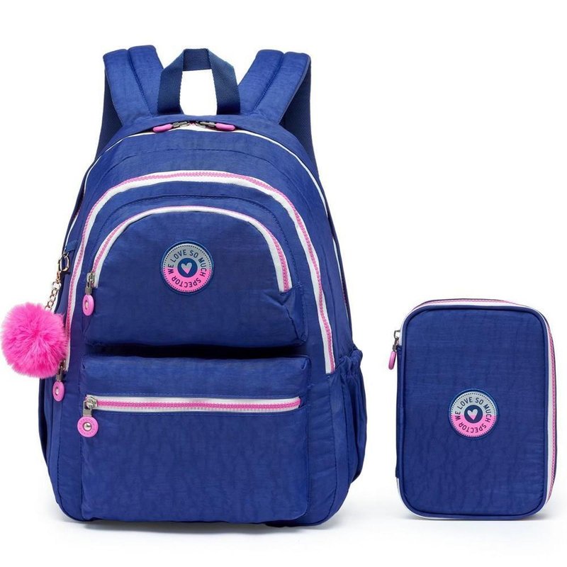 Kit Mochila Estojo Reforçado Escolar Faculdade Espaçosa em oferta na Shopee Kit Mochila Estojo Reforçado Escolar Faculdade Espaçosa