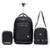 Kit Mochila Hurley Rodinha Lancheira Estojo Organizador Reforçada 20L - Preto