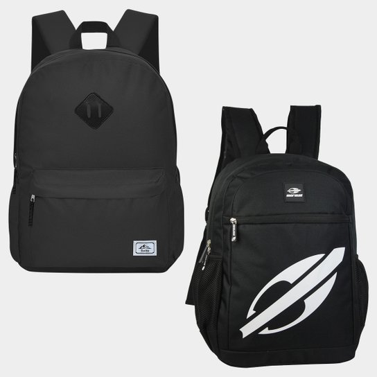Kit Mochila Mormaii + Mochila Switz 25L - Preto Menor preço em Kit Mochila Mormaii + Mochila Switz 25L - Preto