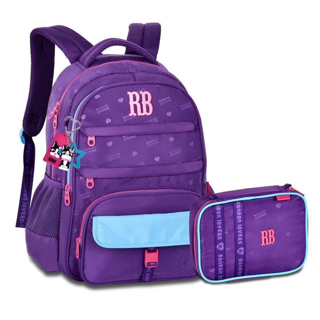 Kit Mochila Resistente com Estojo Box Grande Rebecca Bonbon