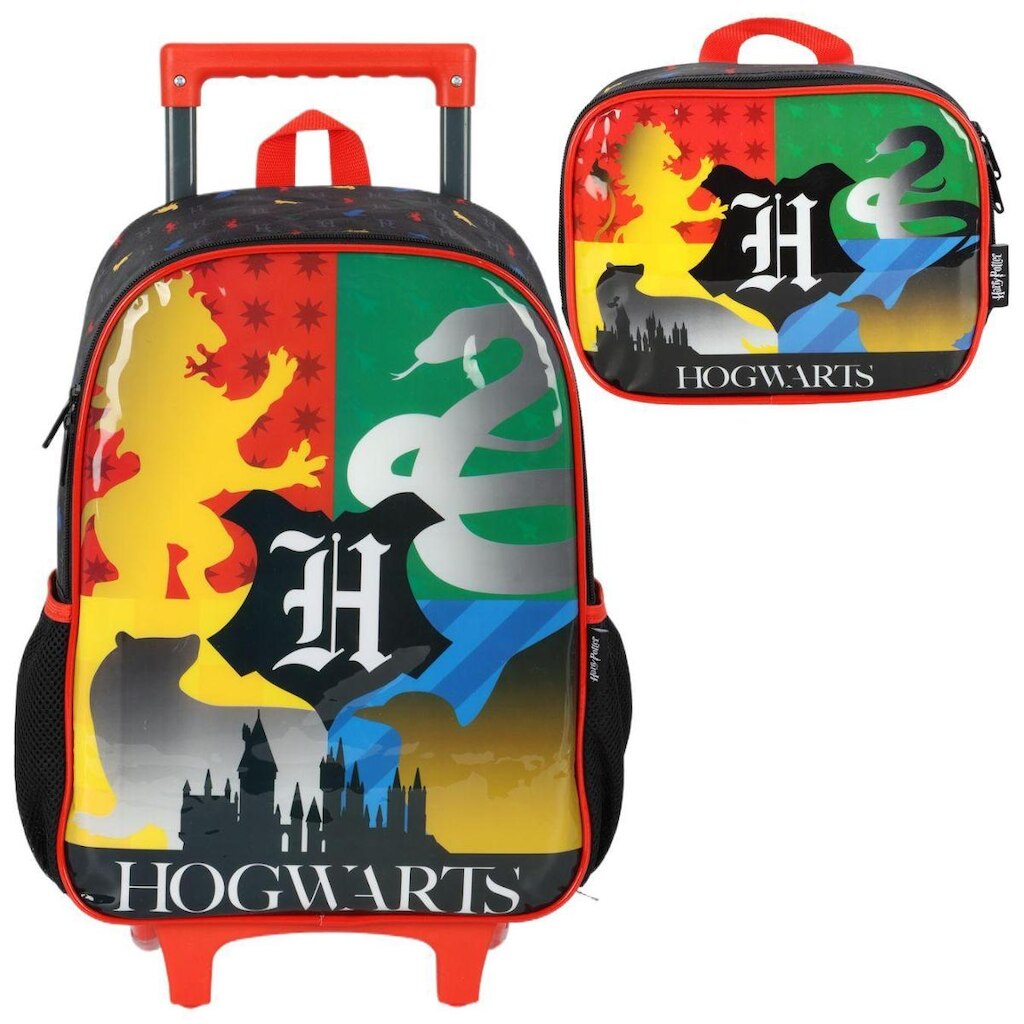 Kit Mochila Rodinha E Lancheira Escolar Promo Harry Potter