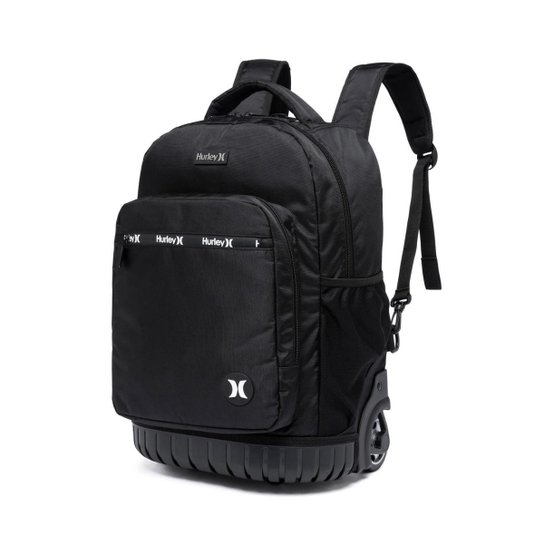Kit Mochila Rodinha Hurley Notebook Lancheira Térmica Estojo 20 Litros