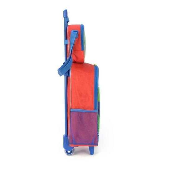 Kit Mochila Rodinhas Lancheira Infantil Menino Escolar Luxcel Super Mario Bros Luigi