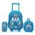 Kit Mochila Spector Infantil Rodinha Masculina Escolar Lancheira Térmica - Azul