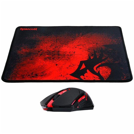 Brazil product data sample: Kit Mouse e Mousepad Gamer Redragon M601-BA - 3200dpi - Pad 30 x 26cm - Única