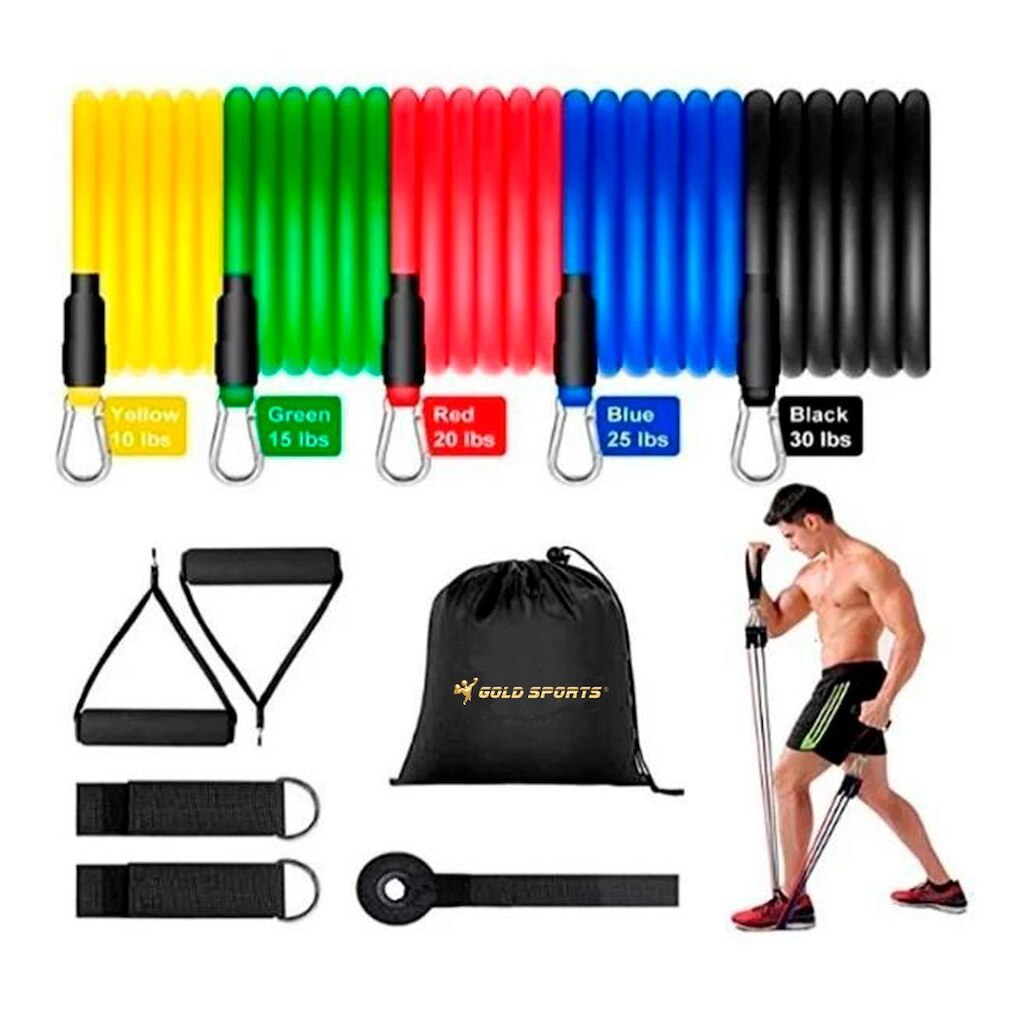 Kit Mult Elástico Gold Sports Force Pro