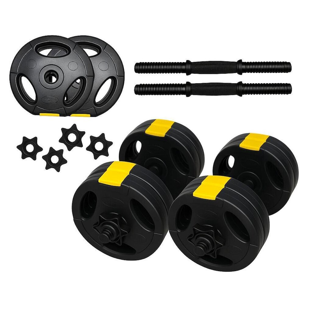 Kit Musculação Halteres Ajustáveis com Barra até 50kg Bonafit
